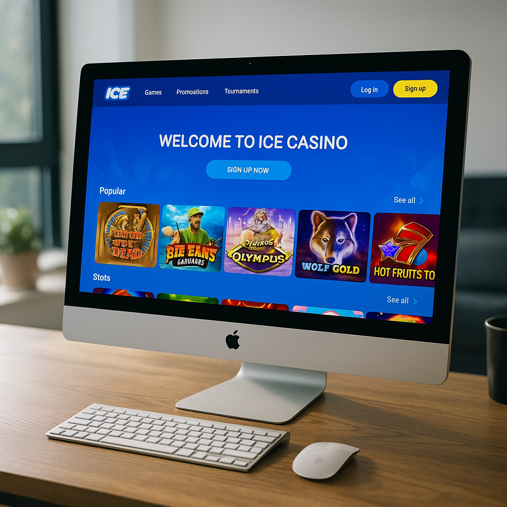 Ice Casino - Interfejs i design platformy - Nowoczesny design i intuicyjna nawigacja